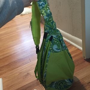 Cross body bag with insulated pocket